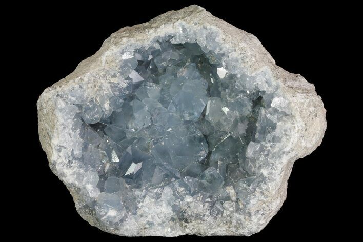 Blue Celestine (Celestite) Crystal Geode - Madagascar #70836